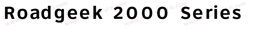Roadgeek 2000 Series F Regular字体转换
